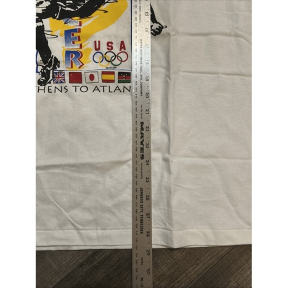 1996 Atlanta Olympics Soccer Vintage Men's Tee L Single Stitch NWT Rare - Picture 4 of 8